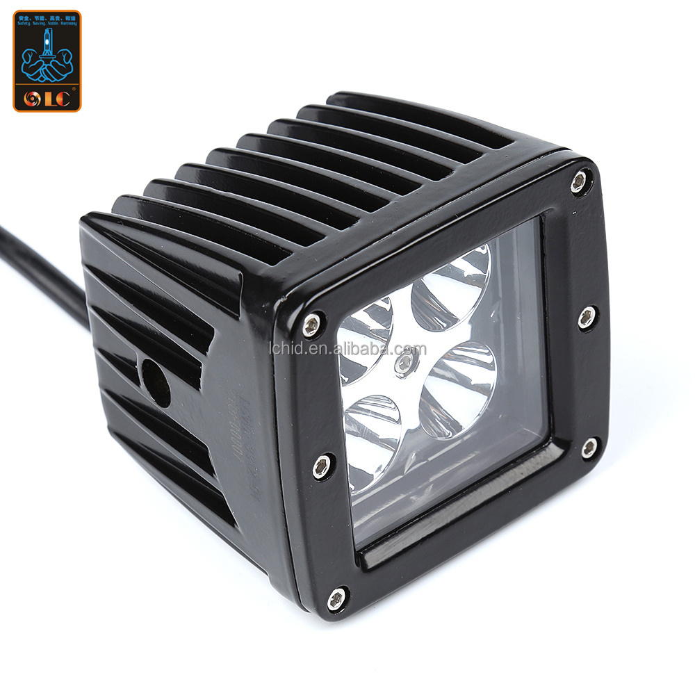 High brightness wholesale  LED Work light 12W square Automotive led bulbs For  engineering vehicles