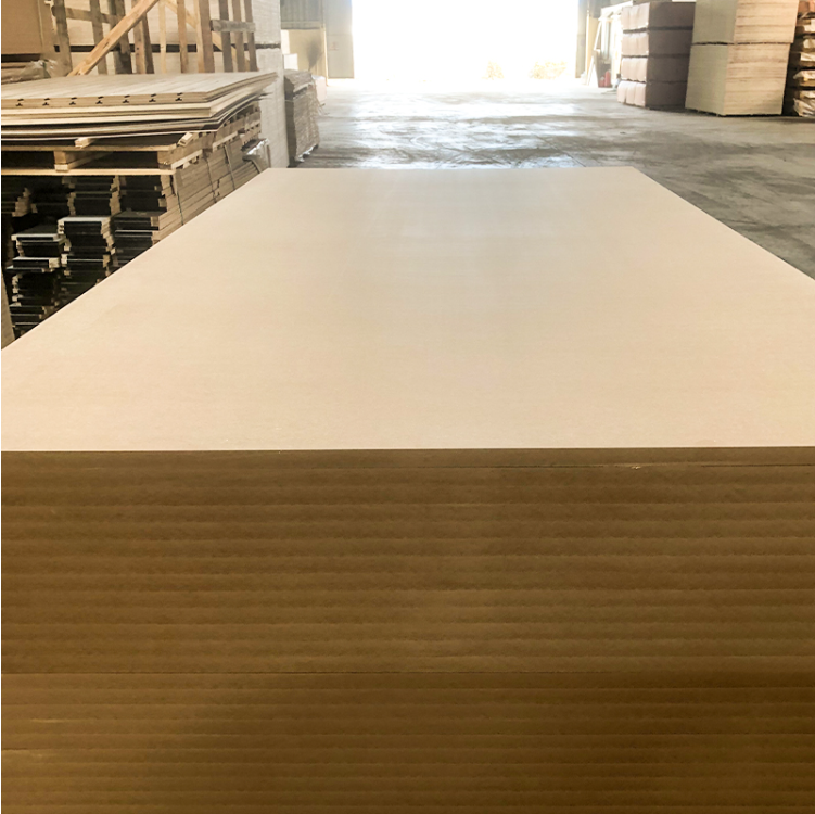 1220mm*2440mm 18mm MDF White Color Melamine Laminated Plywood Sheet