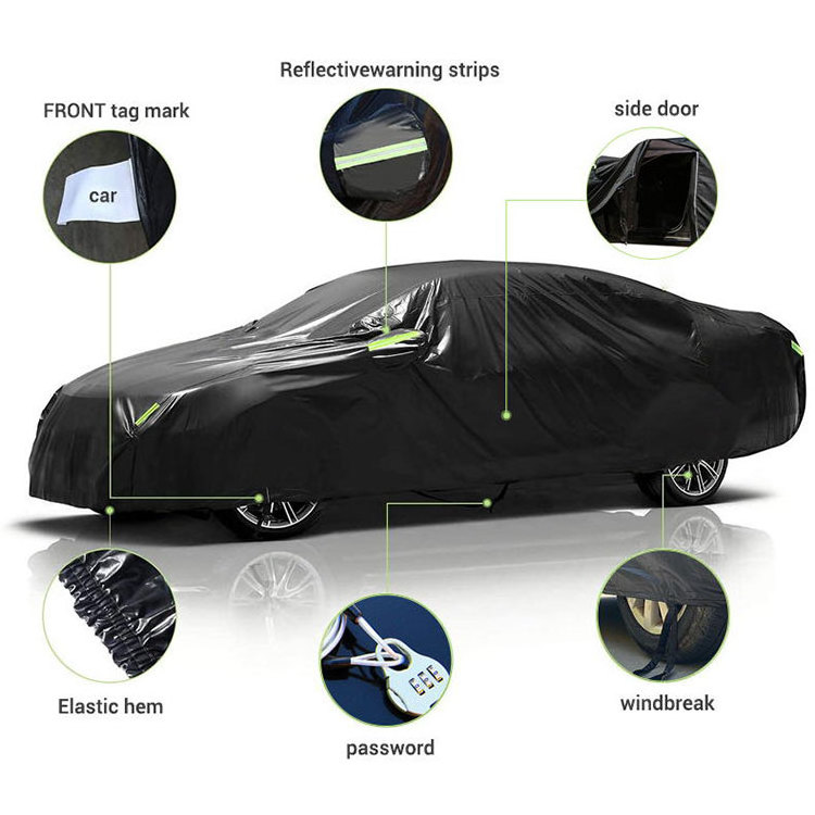 Manufacturer Direct Sales Four Seasons Universal Outdoor Waterproof Sunscreen 300D Car Cover For Bmw Cars