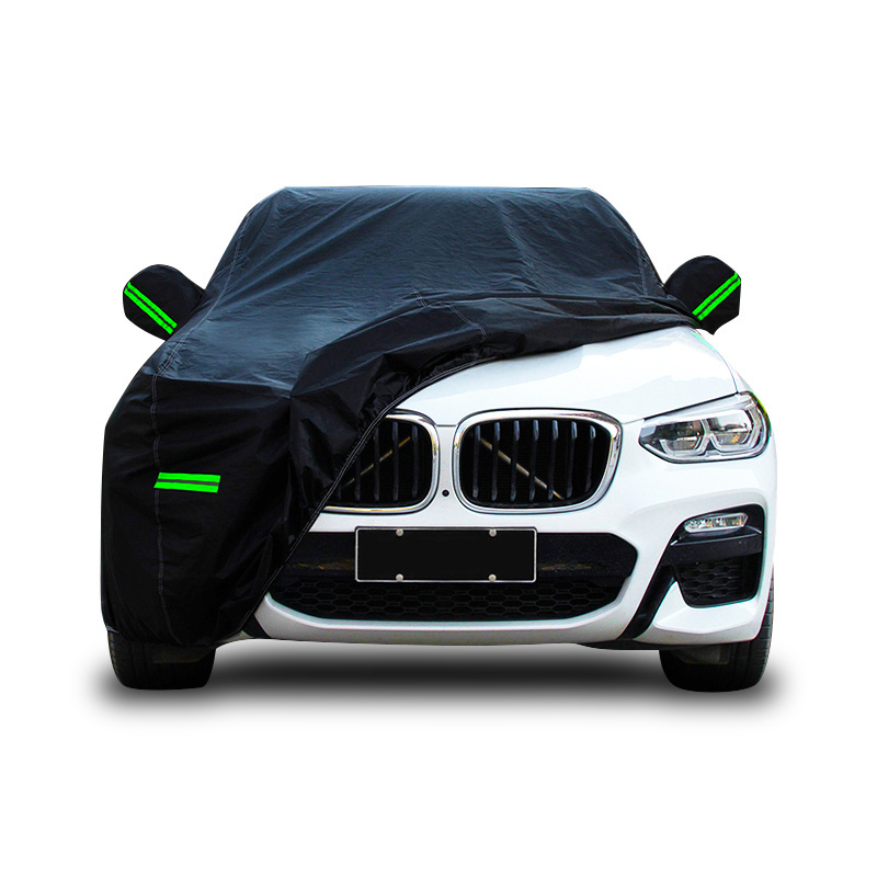 Microfiber Rooff Car Cover Custom waterproof Outdoor dustproof black