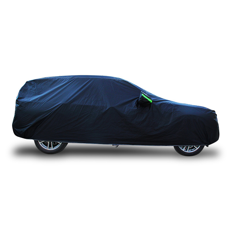 Microfiber Rooff Car Cover Custom waterproof Outdoor dustproof black