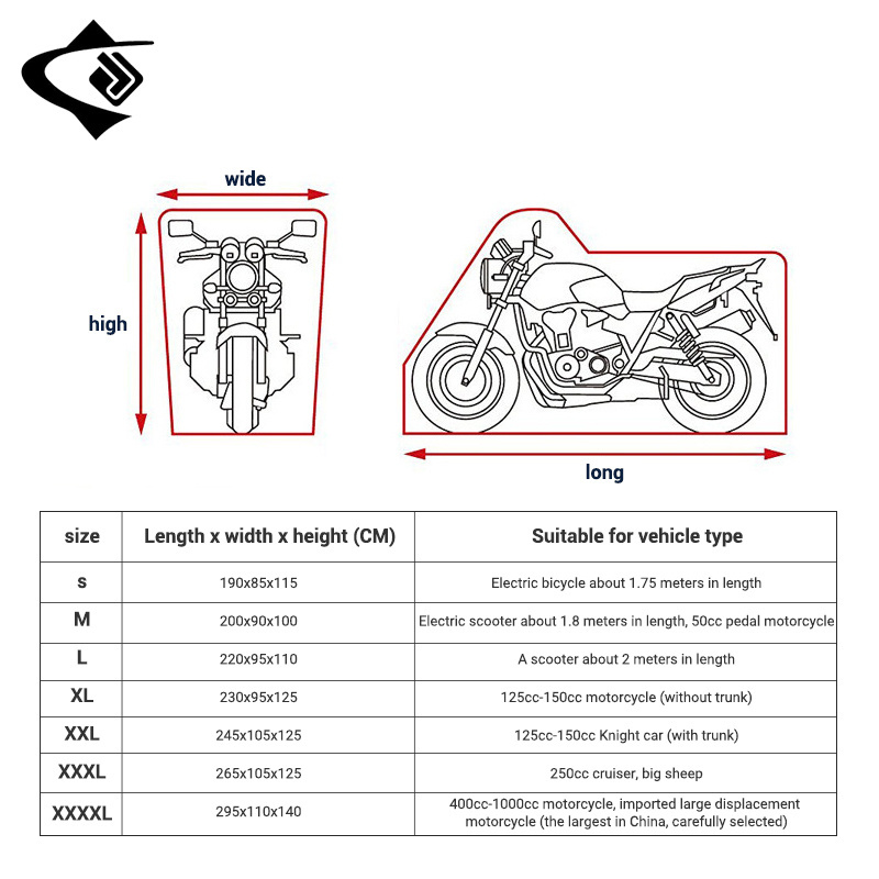 Motorcycle Covers Pcx 150 Motorcycle Parts Cover Motorcycle Grips Cover Ce Yi Bao Dustproof CN;SHN LCMT10 XS-S;M-L;XL-XXL