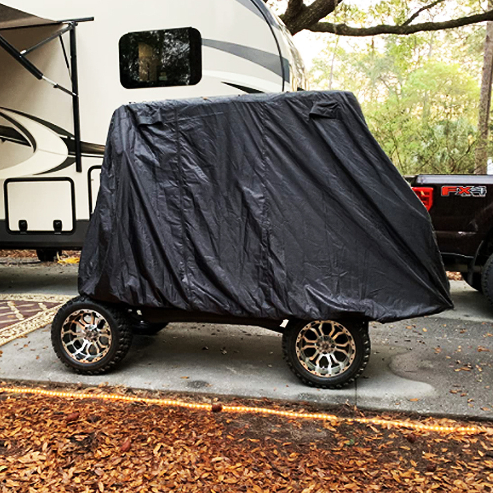 Foldable Anti wrinkle Golf Cart Cover outdoor waterproof Durable Heavy duty fabric anti fire anti dust cover