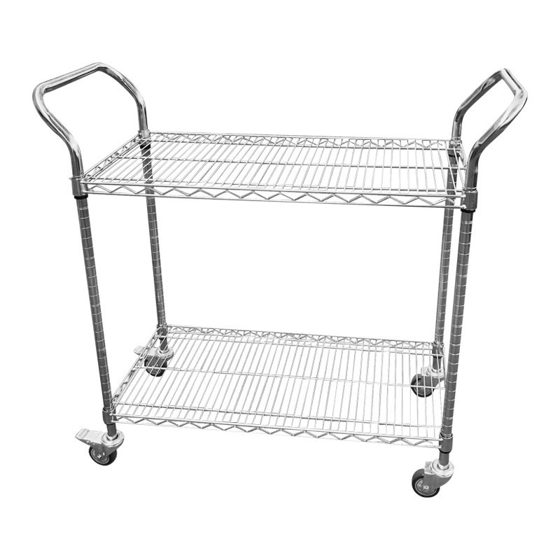 Storage 2-layer adjustable truck rack storage shelves transport shelving wire shelf for industrial using