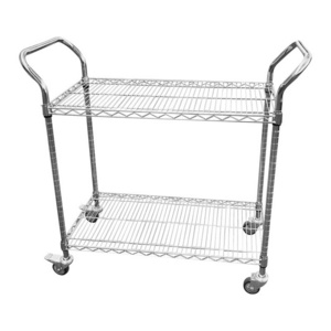 Storage 2-layer adjustable truck rack storage shelves transport shelving wire shelf for industrial using