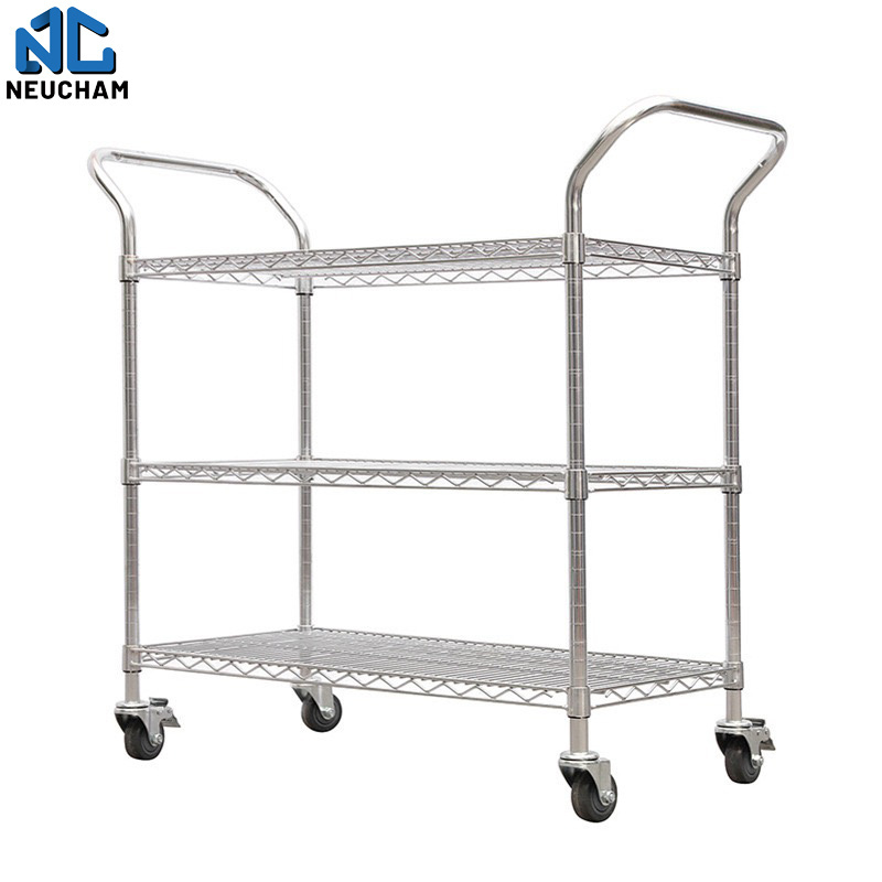 Hot sale furniture 2/3/4/5 layer removable rotational Trolley Kitchen rack storage rack