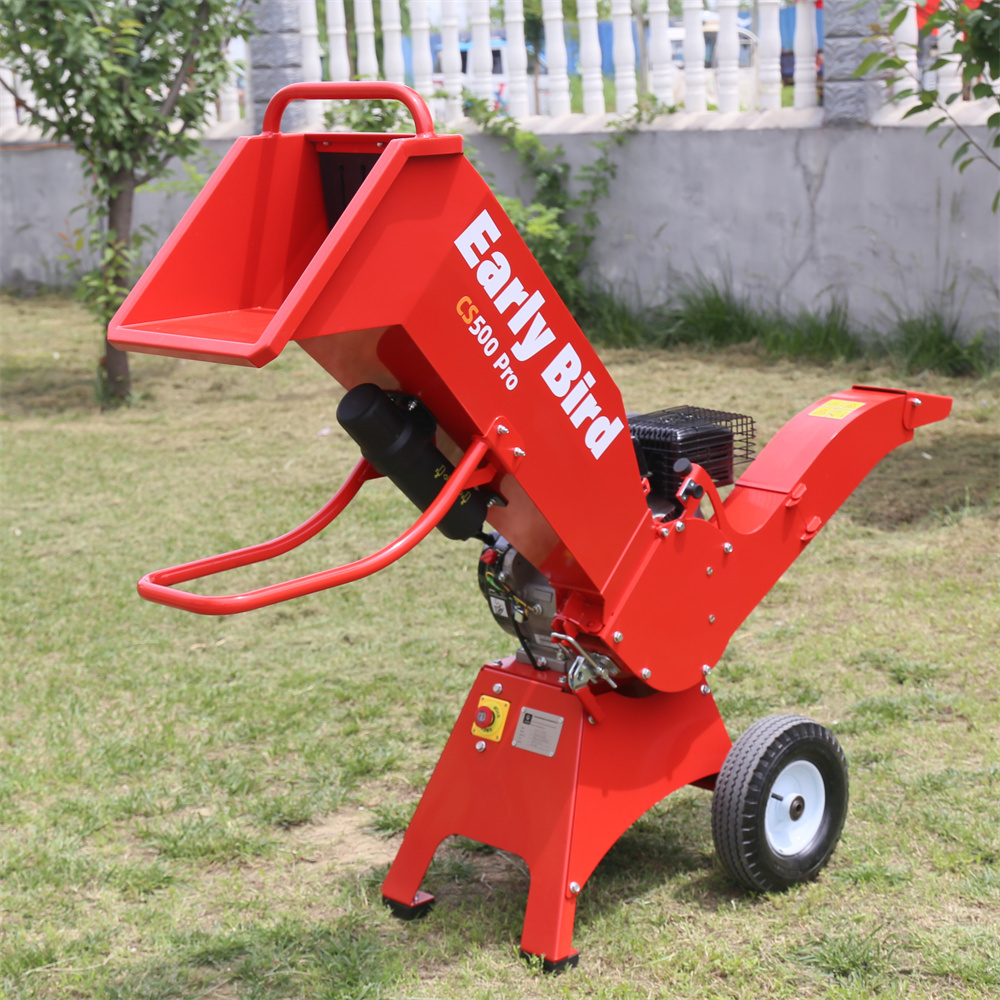 Garden Wood Chipper Machine Tree Leaves Crusher CS500 Wood Chipper Hydraulic Tractor Gas Wood Chippers