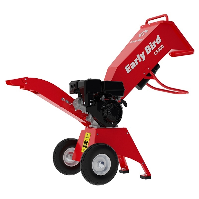 Trailer Mounted Heavy Duty 15hp Gasoline Engine Petrol Motor Wood Chip  Tree Branch Chipper Shredder Machine wood chipper