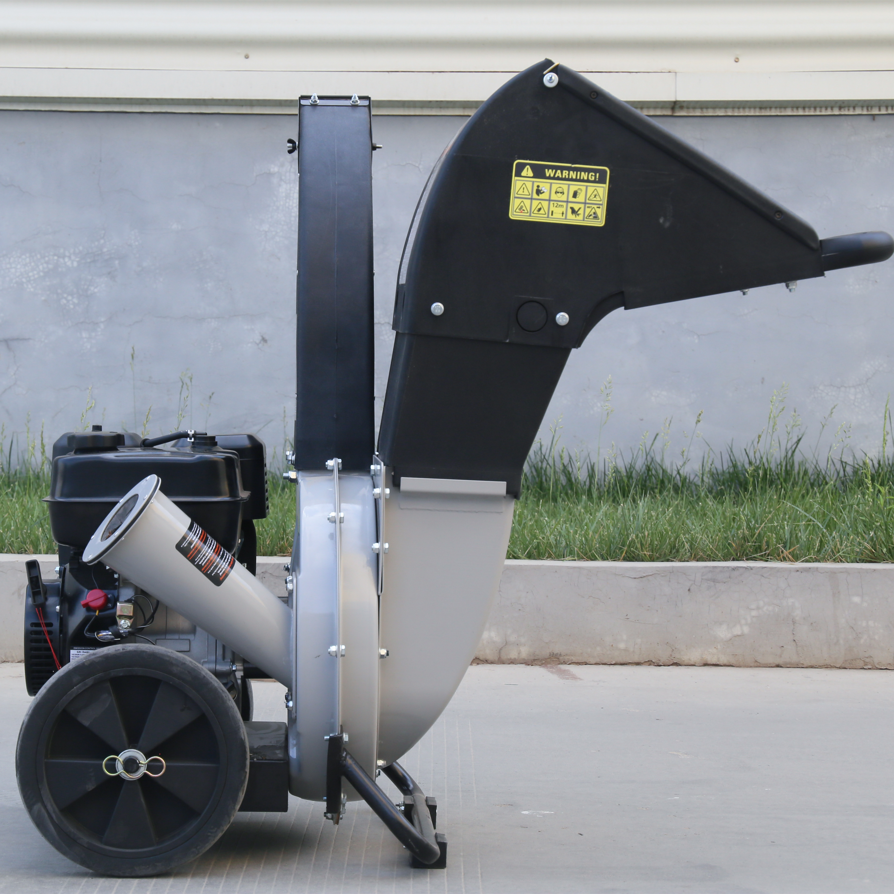 Branch crusher tracked wood chipper garden shredder with electric  18HP