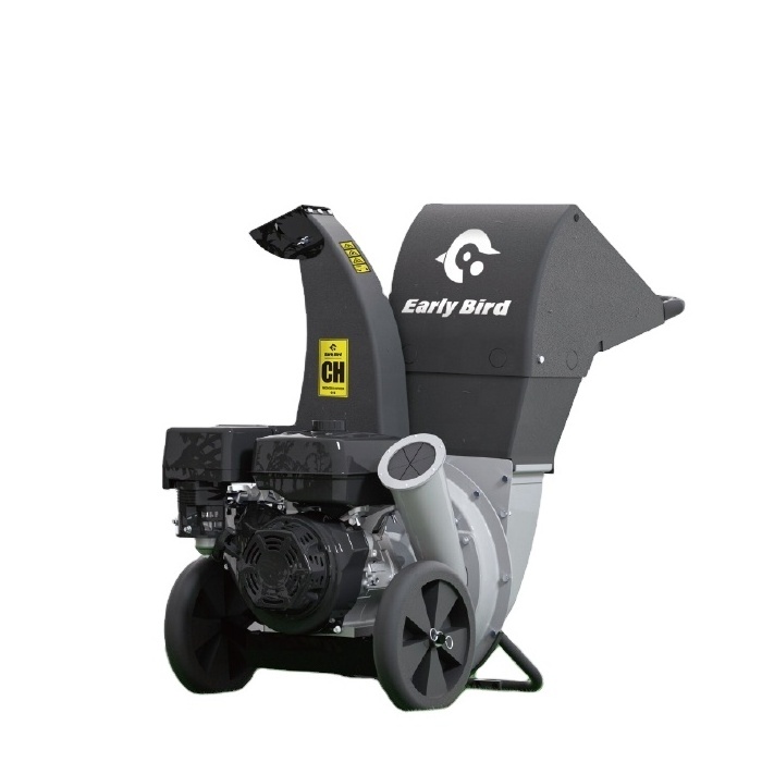 Branch crusher tracked wood chipper garden shredder with electric  18HP