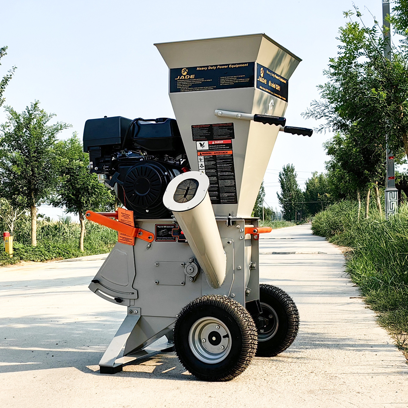 Ch3 Tracked Trailer Mounted Tree Branch Crusher Near Me Wood Grinder Chipper Grinder Branches Shredder Machine Horizontal