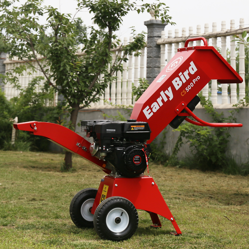 Trailer Mounted Heavy Duty 15hp Gasoline Engine Petrol Motor Wood Chip  Tree Branch Chipper Shredder Machine wood chipper