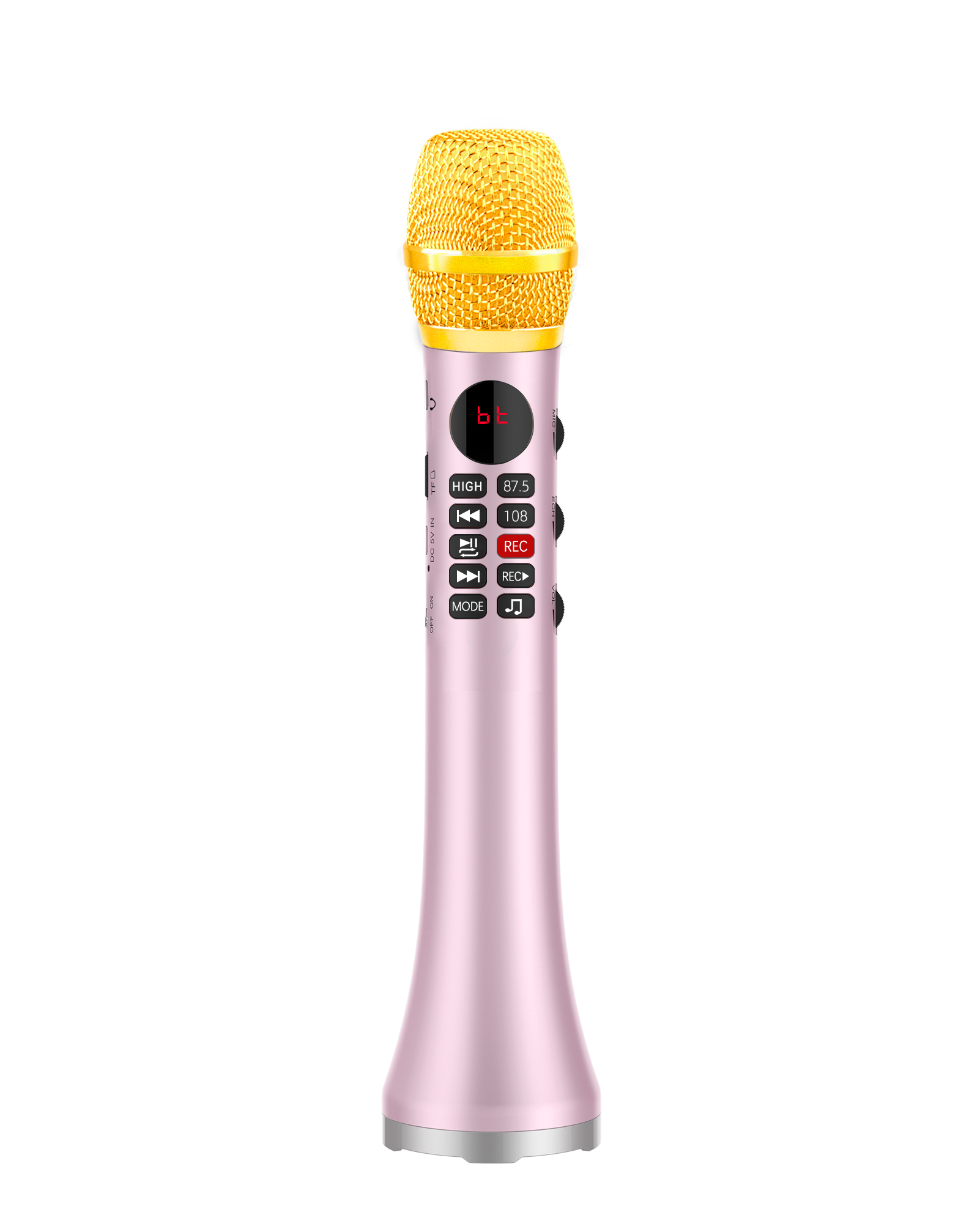 LCJ L-699 20W professional mini  mobile phone karaoke dynamic microphone for mobile phone with recording function