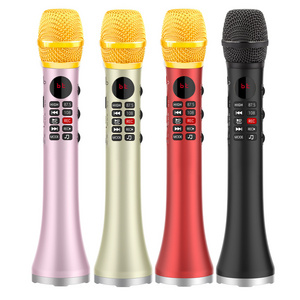 LCJ L-699 20W professional mini  mobile phone karaoke dynamic microphone for mobile phone with recording function