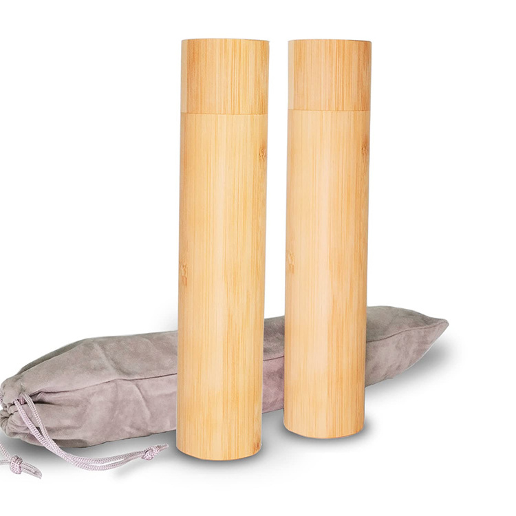 Eco Bamboo Dog Cat Scattering Cremation Small Urns Mini Biodegradable Funeral Urn Tube Pet Urns For Ashes