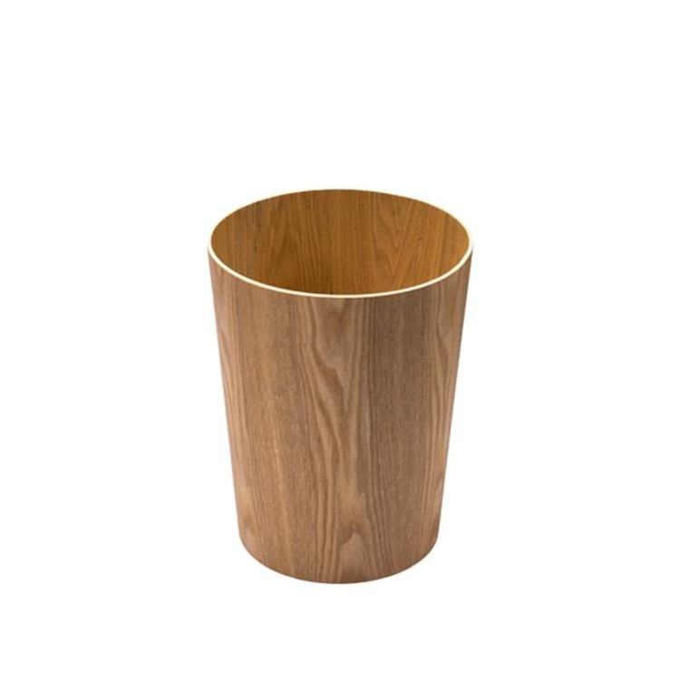 High Quality Wooden Unique Trash Dustbin Garbage Can Dust Bin Trash Bin Without Lid For Modern Hotel