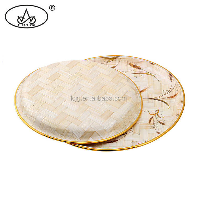 Supply wholesale cheap bamboo wooden asian dinner plates sets dinnerware