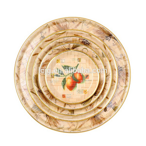 Supply wholesale cheap bamboo wooden asian dinner plates sets dinnerware