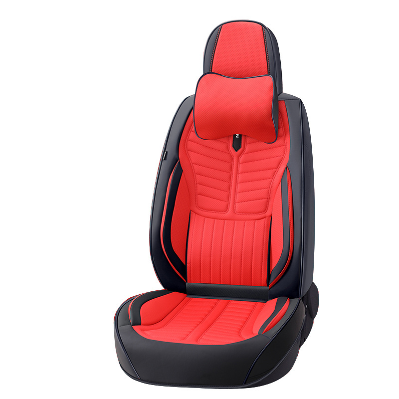 Pu Leather 5d Universal with Car Seat Cushion 15pcs Full Set Luxury Auto Customized Item Style  Car Seat Covers