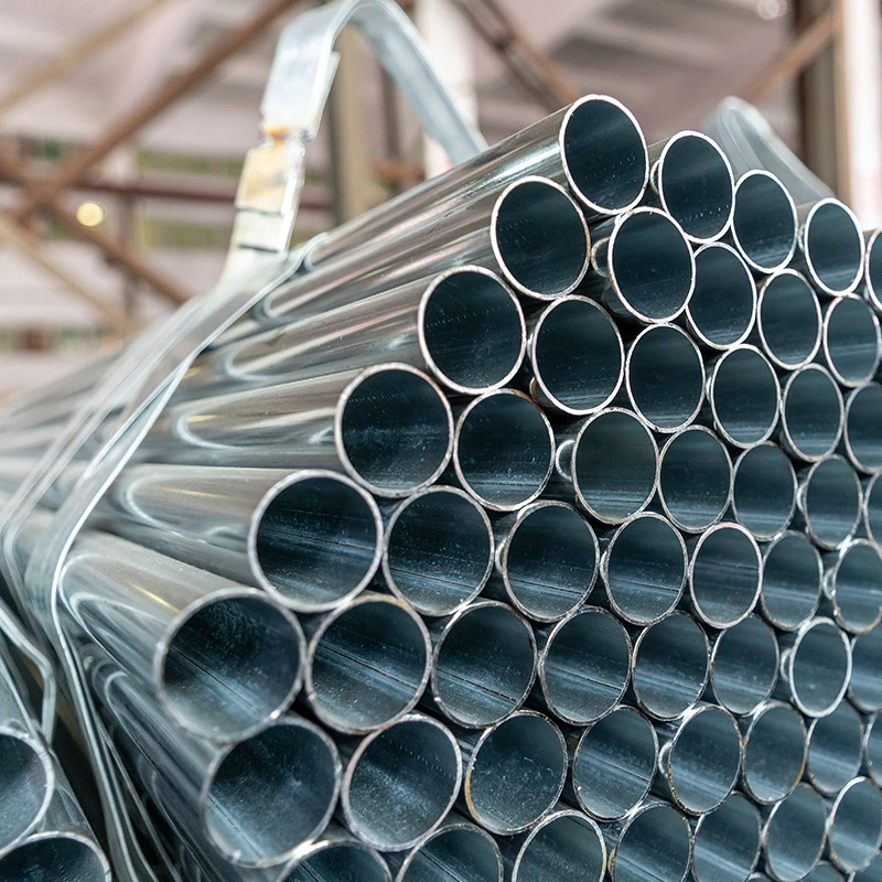 Hot DIP Galvanized Steel Pipe for Building Materials Pre Galvanized Electrical Steel Gi Tube