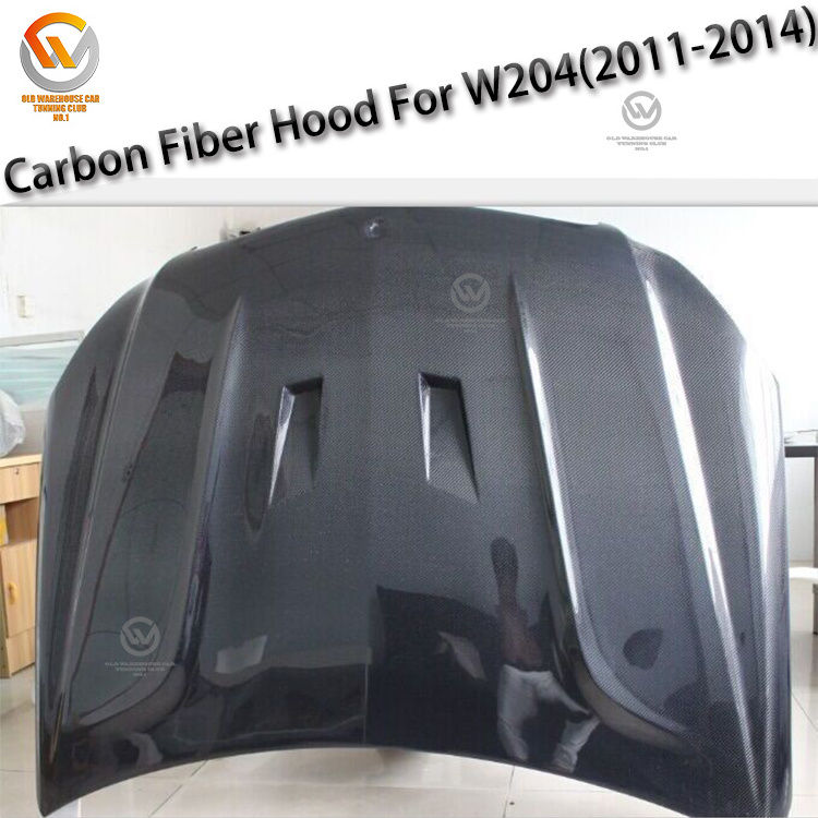 CF/FRP Engines hood Cover For Black Series W204 C63 AMG11-14 Body Kit