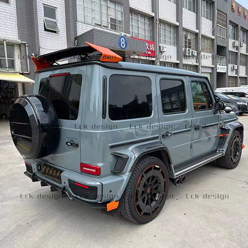 G900 Rocket Style Auto Parts For Benz G Class W464 G500 G550 G63 Body Kit Front Bumper Hood Spoiler Rear Tire Cover Grille Frame