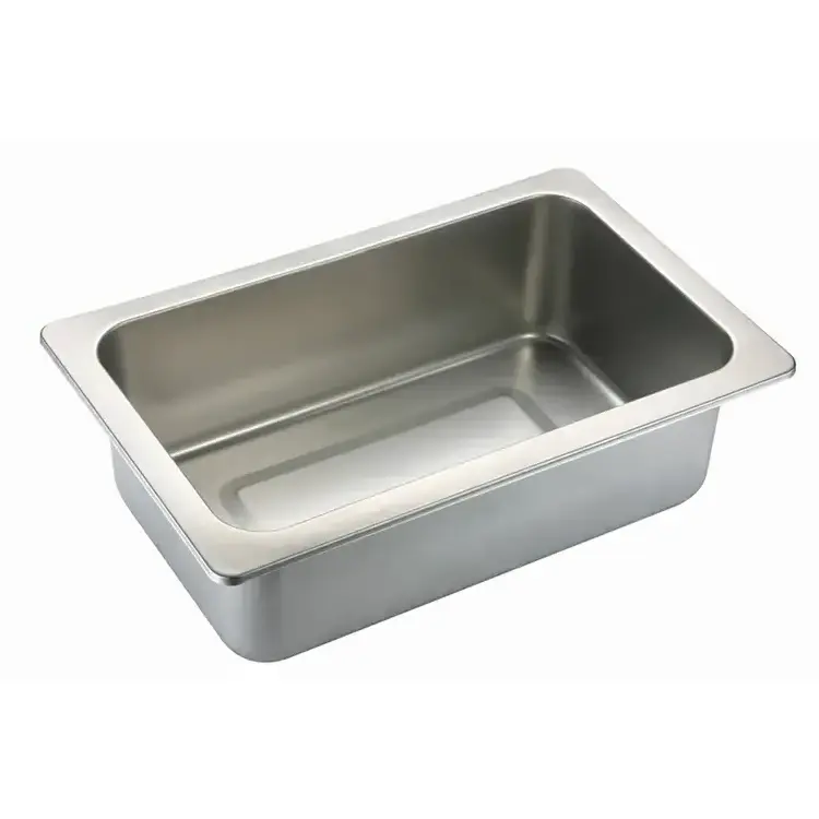 Factory Supply Personalized Thicker Insulation Kitchen Gn Pans Rectangular Stainless Steel Food Pan Tray