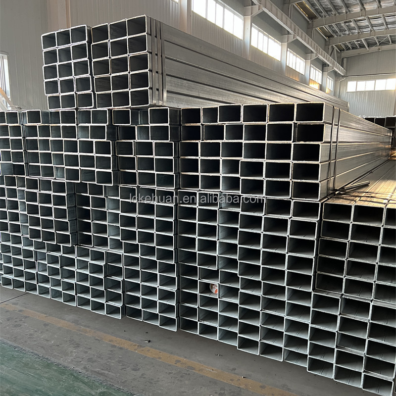 High Quality Black square pipe iron rectangular tube welded Galvanized Square Steel Pipes f