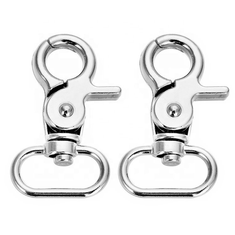 Swivel Lanyards Trigger Lobster Claw Clasps Metal Snap Hooks for Keychain Key Rings Connector DIY Bags