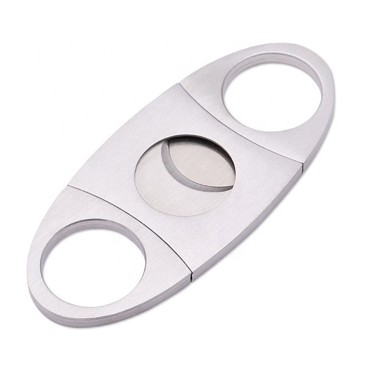 Factory Made Personalized Cigar v-cutter Luxury Metal Stainless Steel Gold Cigar Cutter