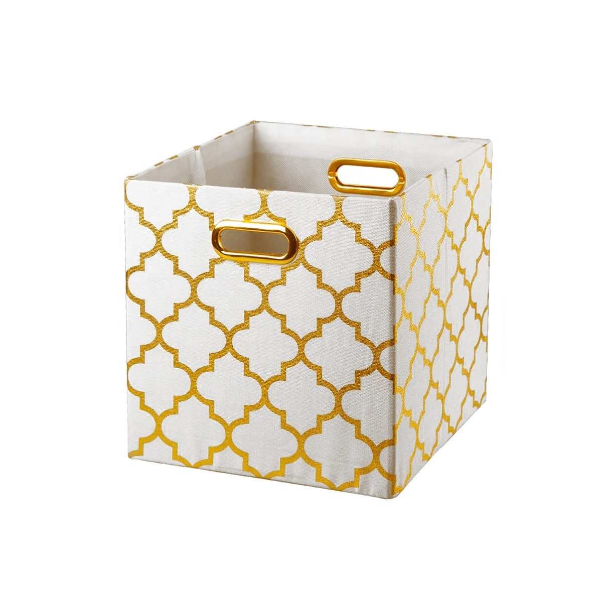 Foldable Storage Bins Boxes Cubes Container Organizer Baskets Thick Cloth Drawers for Bedroom, Closet, Toys with Shimmer Fabric