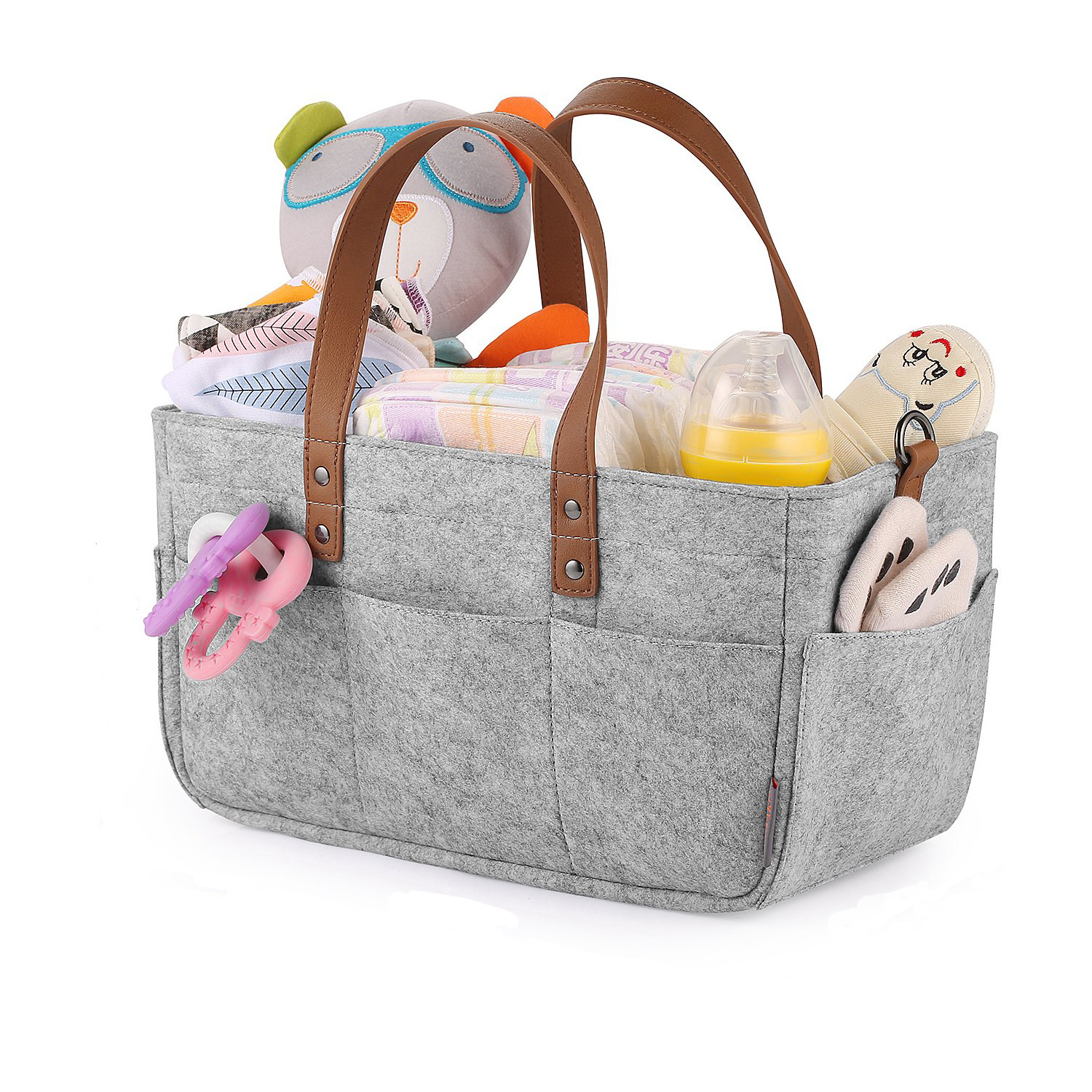 KUYUE Baby Diaper Caddy Nursery Storage Bin and Car Organizer for Diapers  baby products