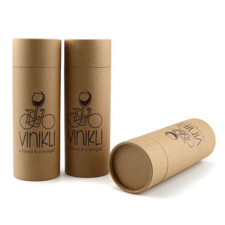 Custom coffee cardboard tube packaging round kraft paper tube packaging