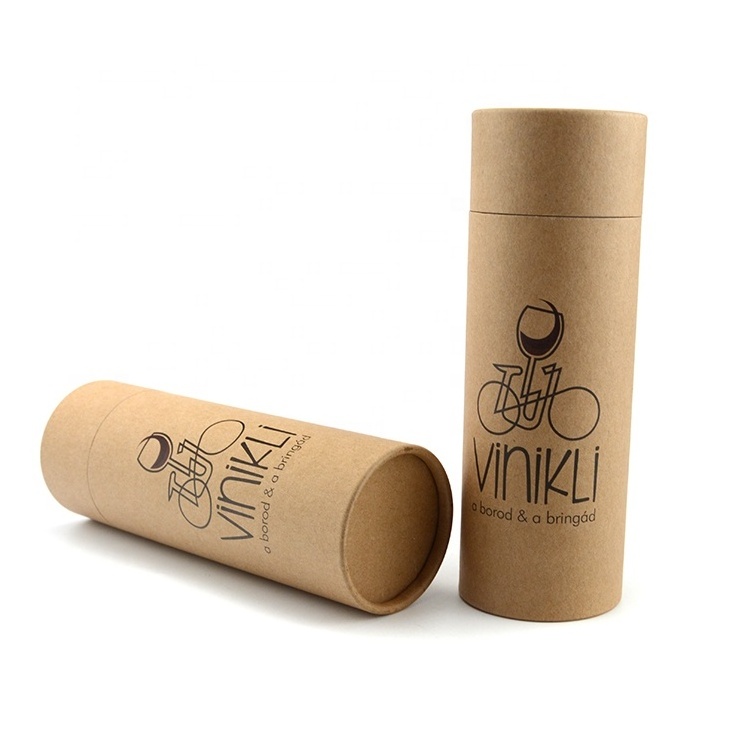 Custom coffee cardboard tube packaging round kraft paper tube packaging