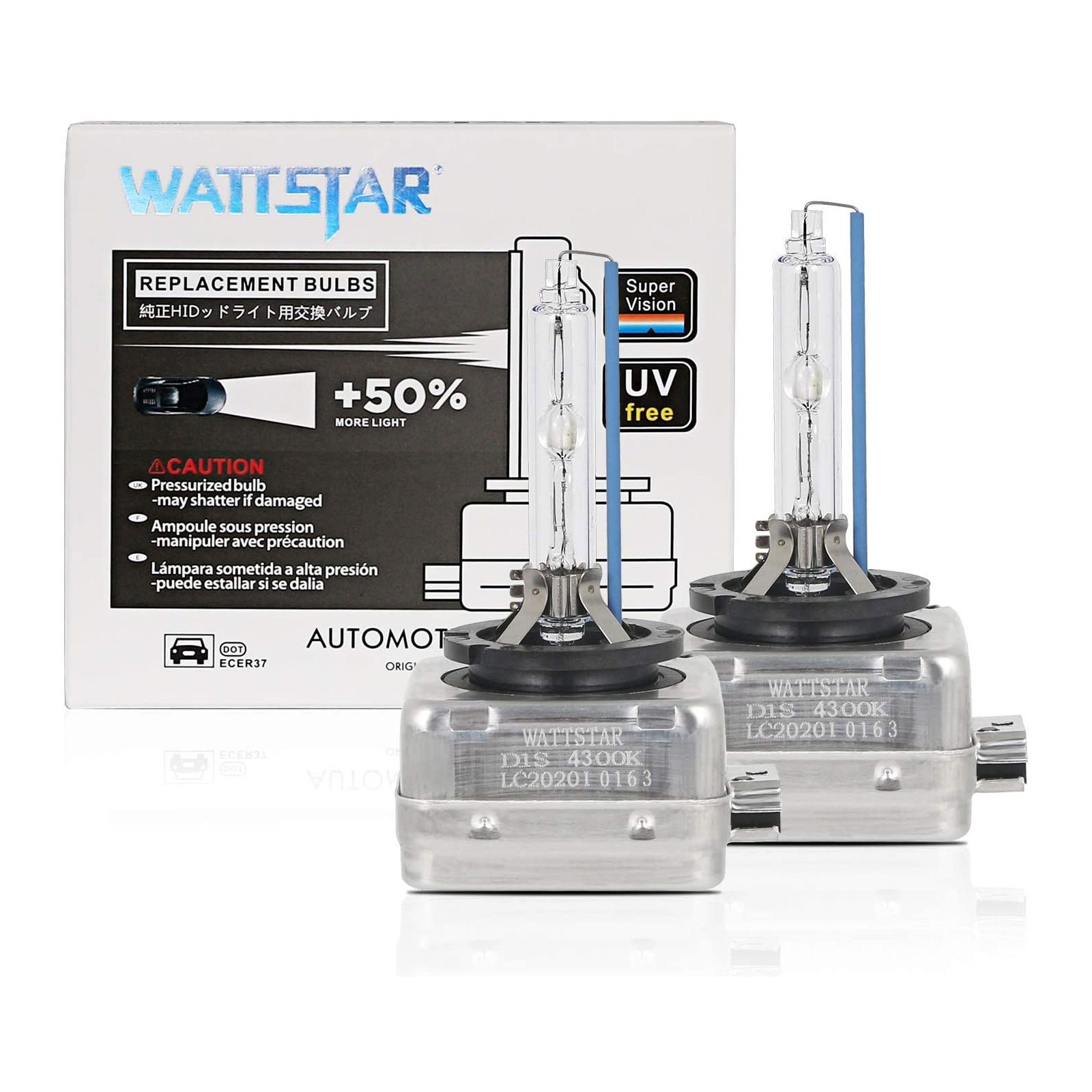 Wattstar D series 80W 8000LM D1S D2S D4S 100% canbus HID car xenon led light d3s D5S auto headlights