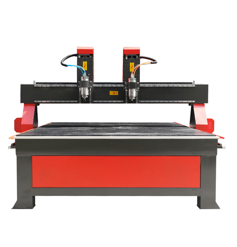 cnc machine 3.5kw spindle double head wood working carving cnc router 1325