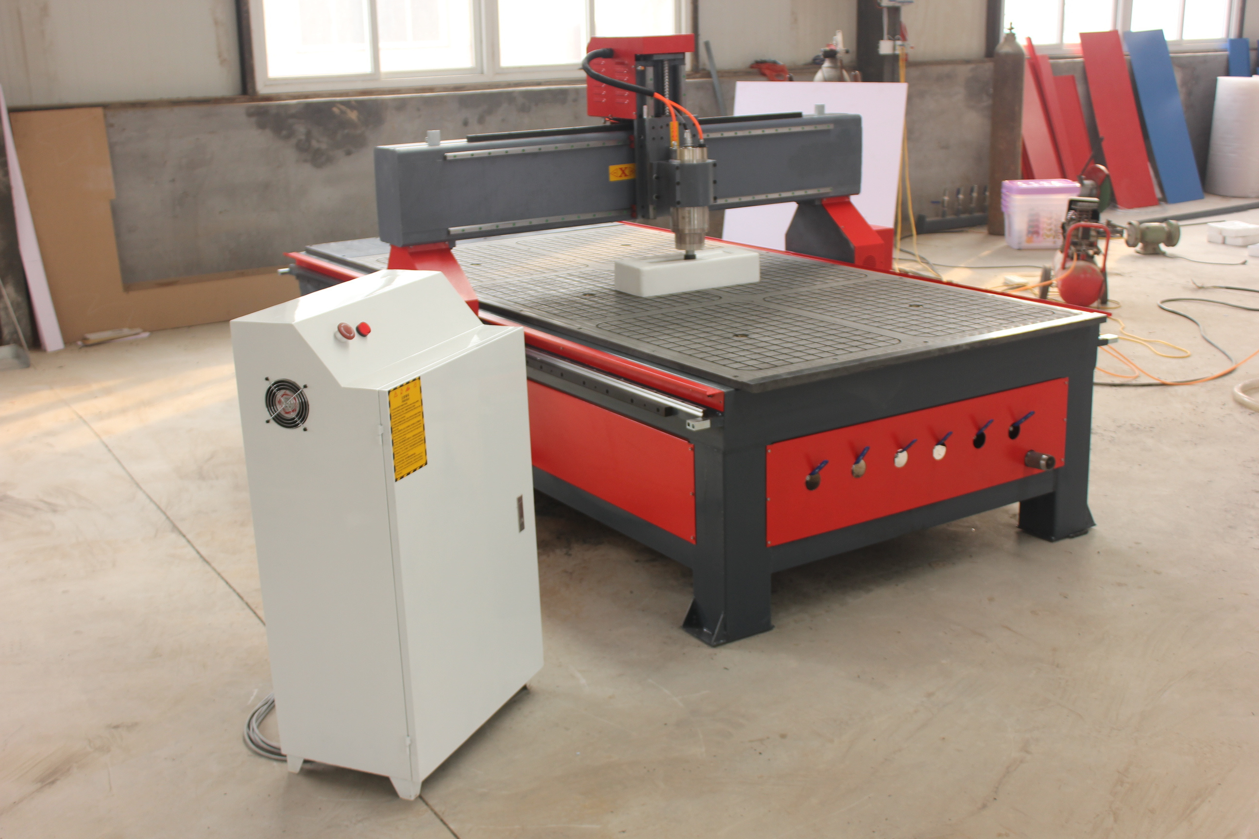 cnc machine 3.5kw spindle double head wood working carving cnc router 1325