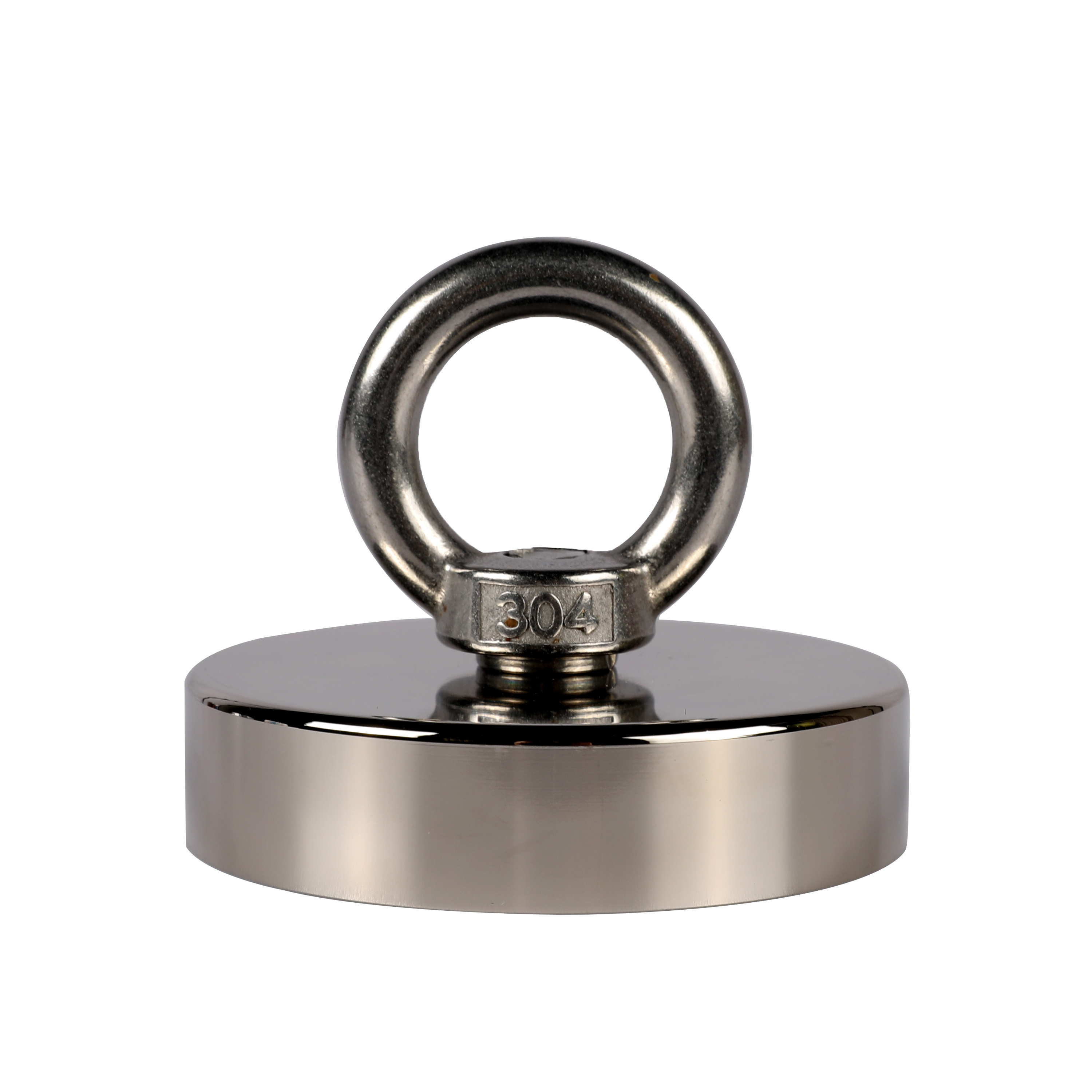 Round Neodymium Fishing Pot Shape Super Strong Magnet with Eyebolt Ndfeb Magnet Industrial Magnet Permanent Pot / Cup Shape N38