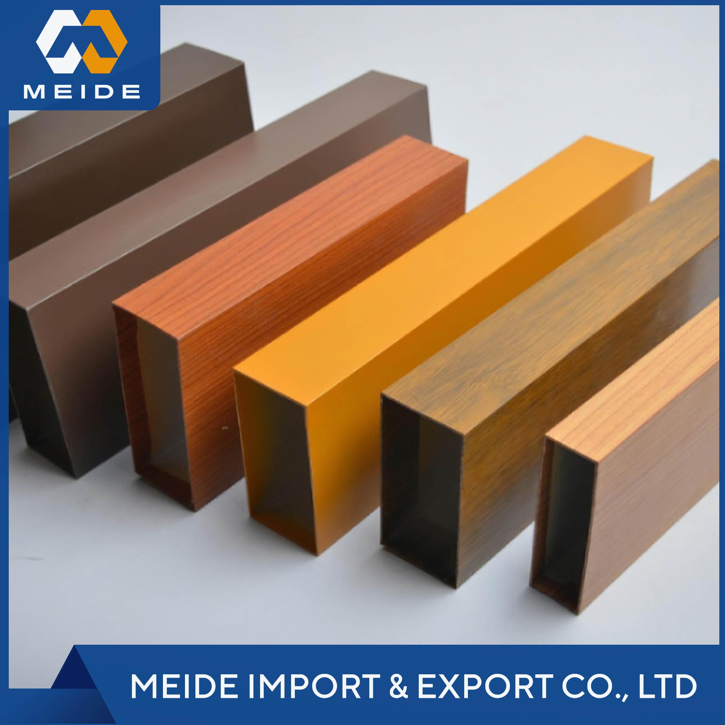 Extruded aluminum 5154 5A02 5456 Rectangular wood grain/powder coated square aluminum pipe hollow aluminum tube