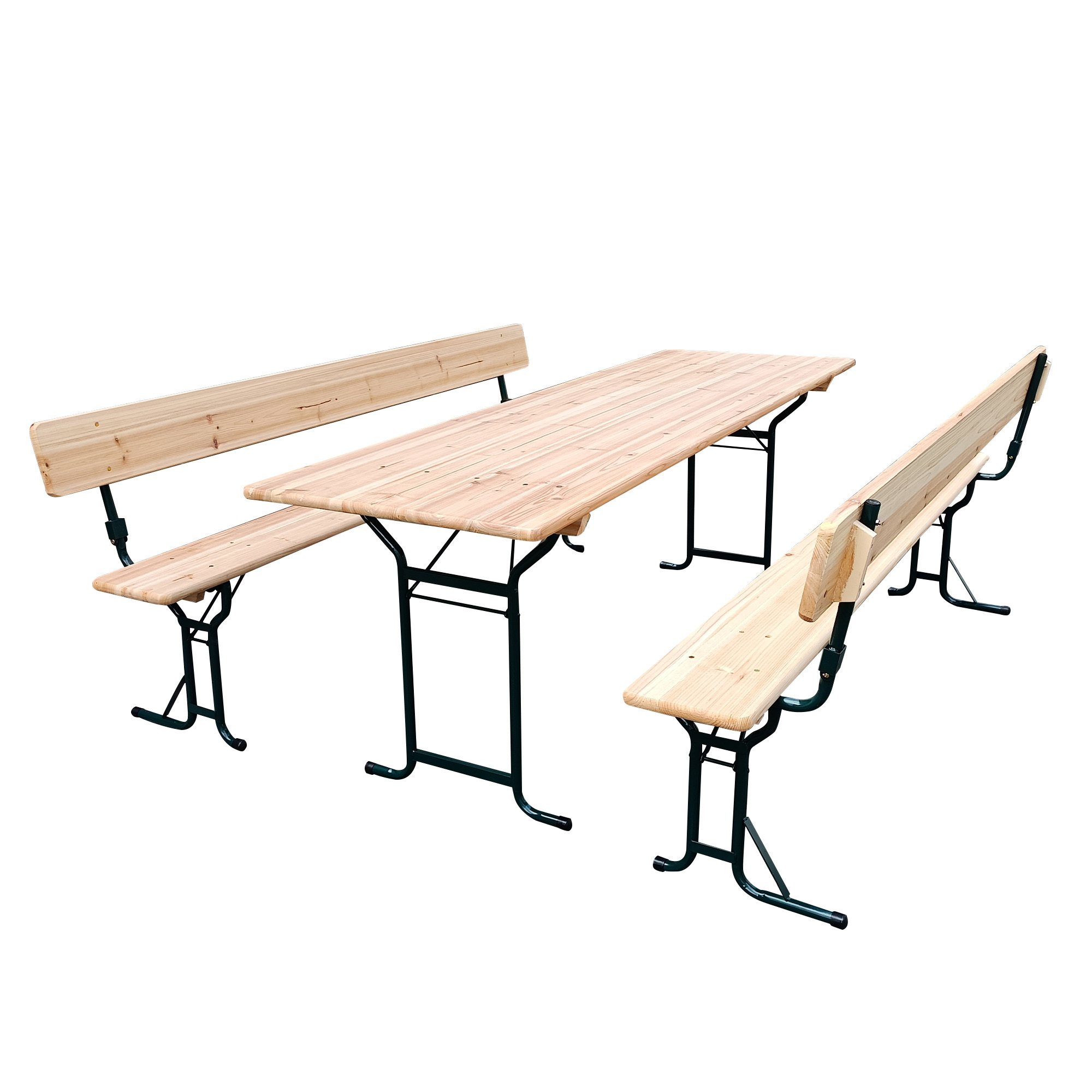 Commercial Garden Furniture Folding Wooden Beer Table and Bench