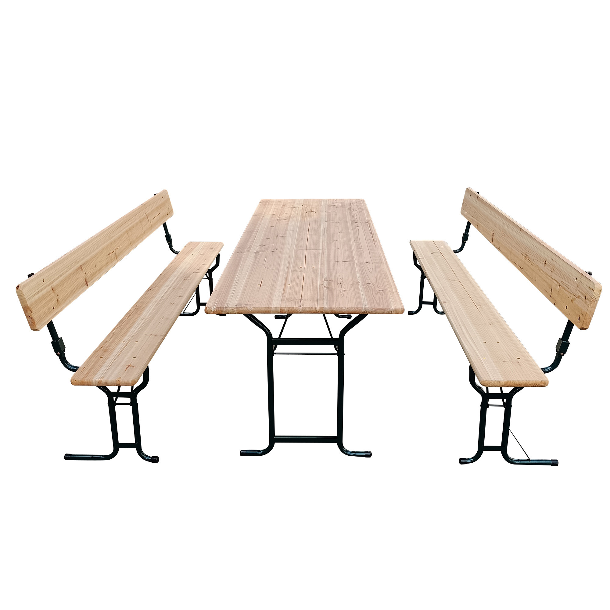 Commercial Garden Furniture Folding Wooden Beer Table and Bench