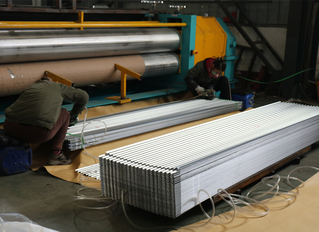 0.5MM DX51D Corrugated Aluzinc Roof galvalume roofing sheets