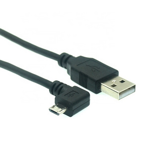 90 degree right angle micro usb male to awm 2725 usb 2.0 cable