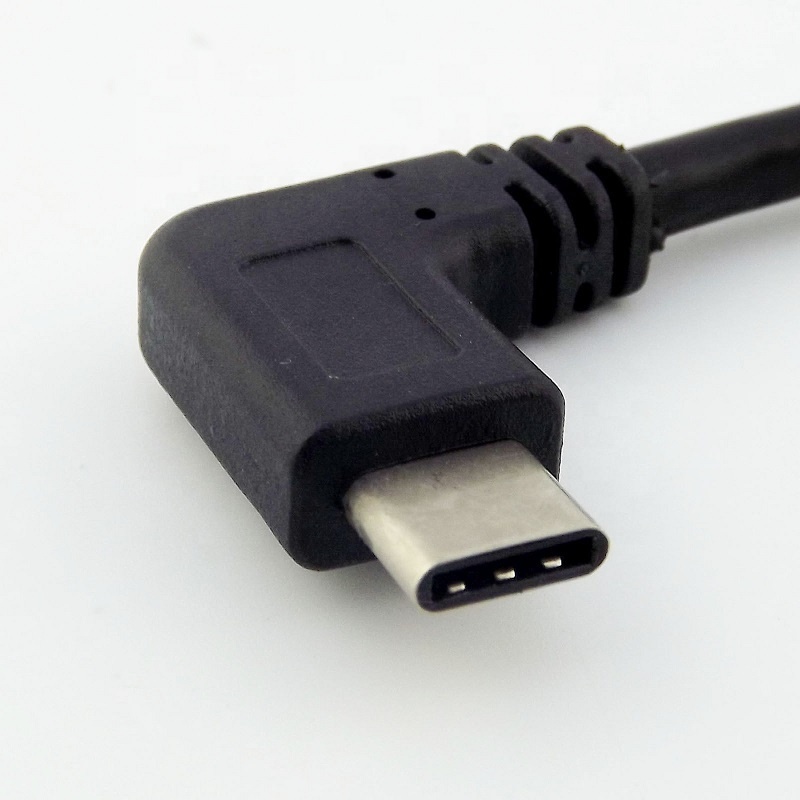 Left Right Angle USB 3.1 Type C Male to USB 3.0 Female OTG Adapter Cable