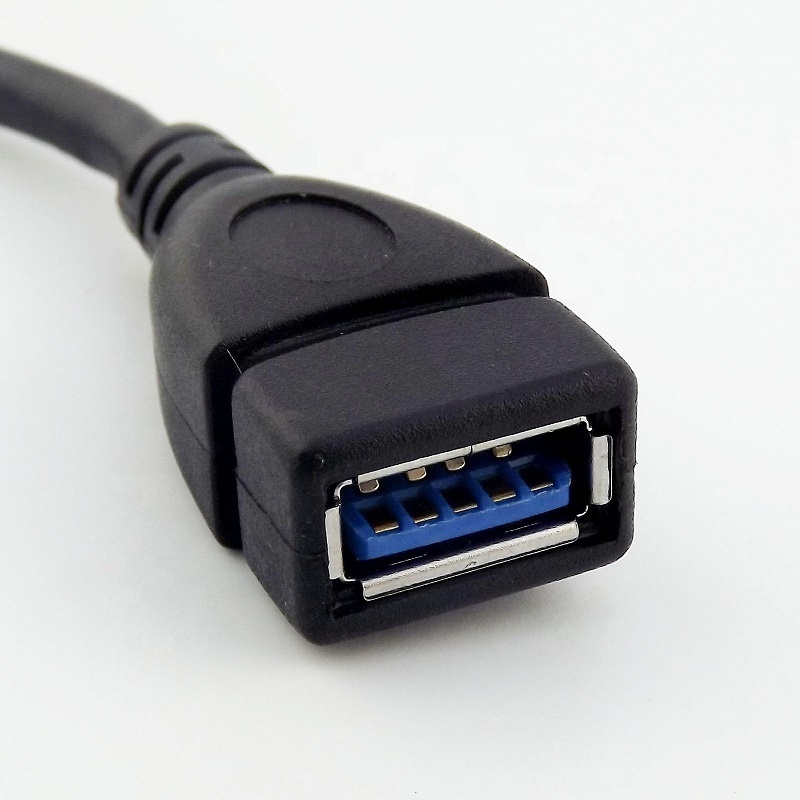 Left Right Angle USB 3.1 Type C Male to USB 3.0 Female OTG Adapter Cable