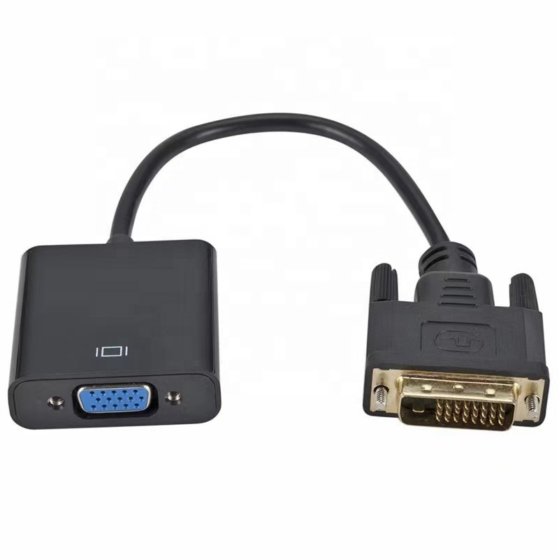 1080P DVI Male to Female VGA Video Adapter DVI-D 24+1 25 Pin to VGA Adapter Cable