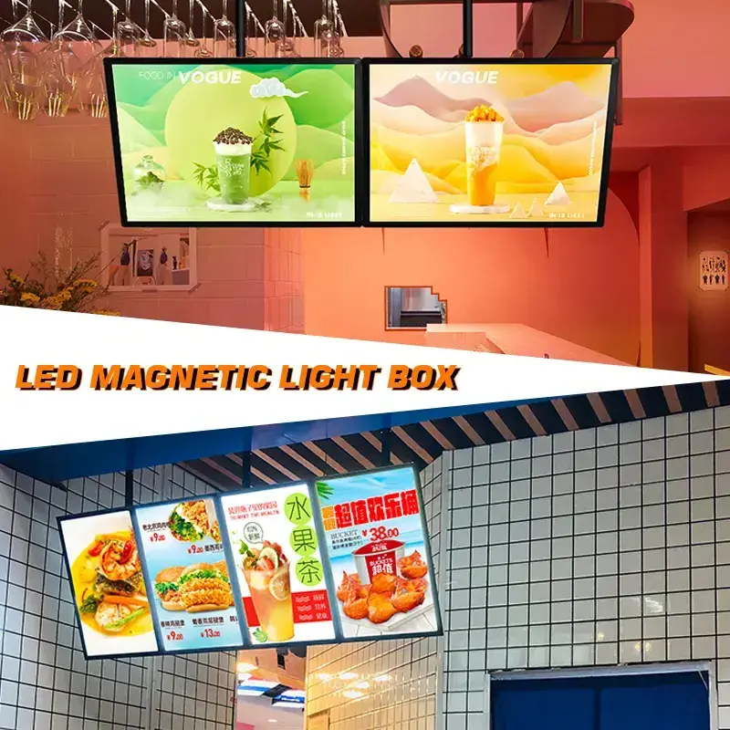 Aluminum Slim Led Light Box picture frame led light box