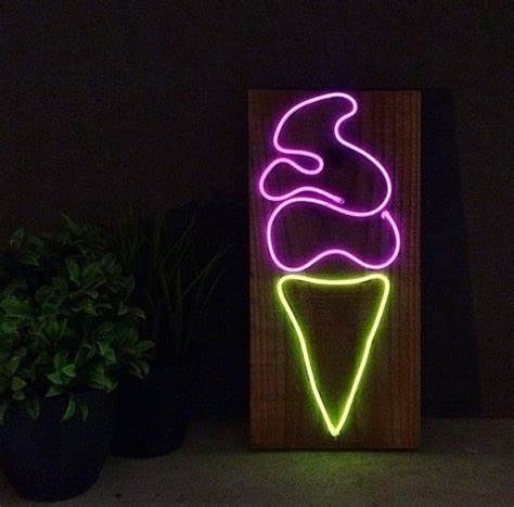 Professional ice cream rolling stones neon sign for store advertising neon sign