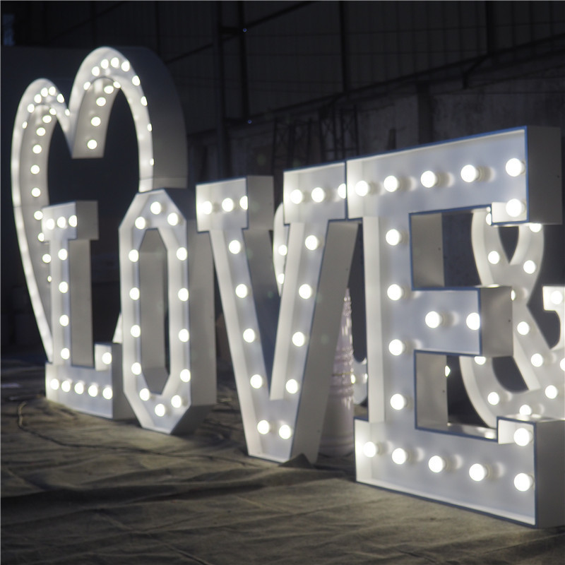 Illuminated Sign 4ft giant love letters marquee Led Light Up lights for indoor