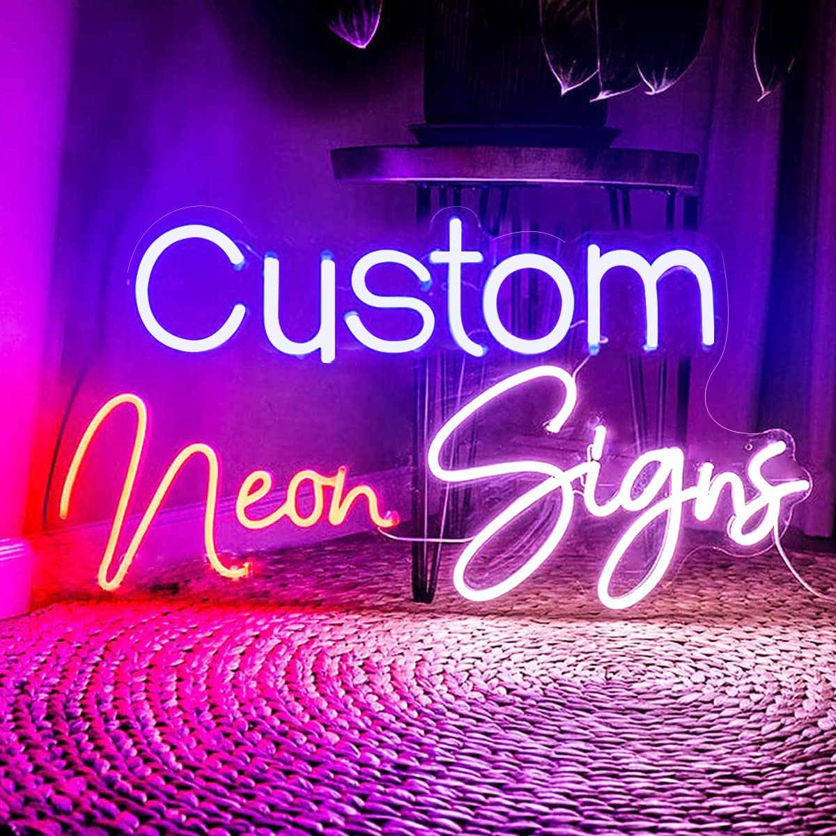 Outdoor custom made led neon lights sign decoration happy birthday neon sign